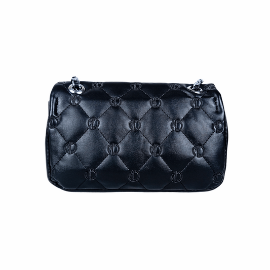 Soft leather crossbody bag with silver strap MS-8908 - Stile Donna Bags