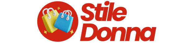 Stile Donna logo with two shopping bags and a red circle on a white background