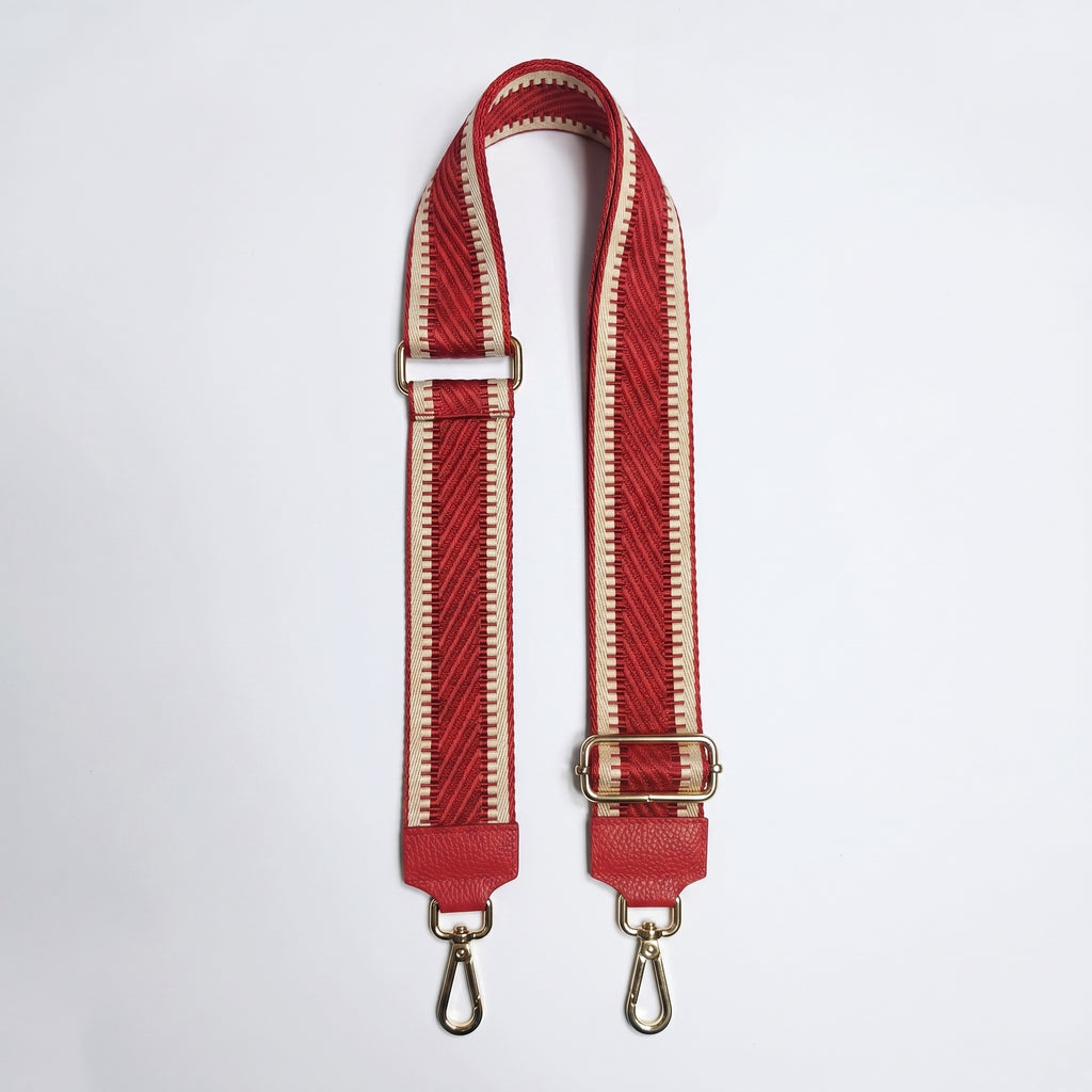 Tracolla per Borsa con Fantasia Etnica Turchese e Oro — Stile Donna Bags - Tracolla - Stile Donna Bags