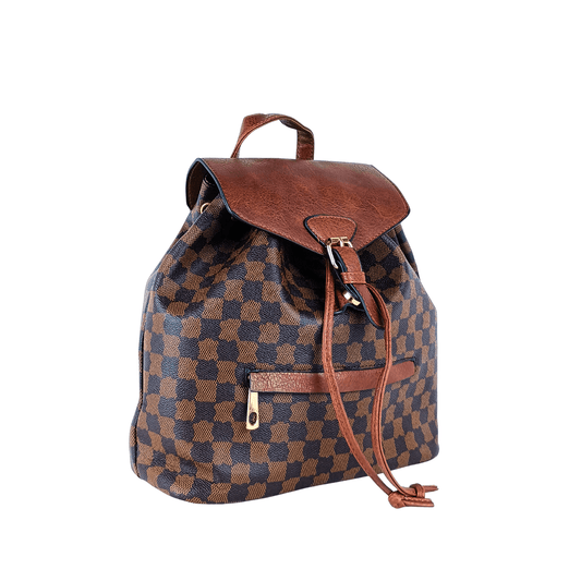 Ladies leather Bucket backpack with adjustable shoulder strap - MS-3113
