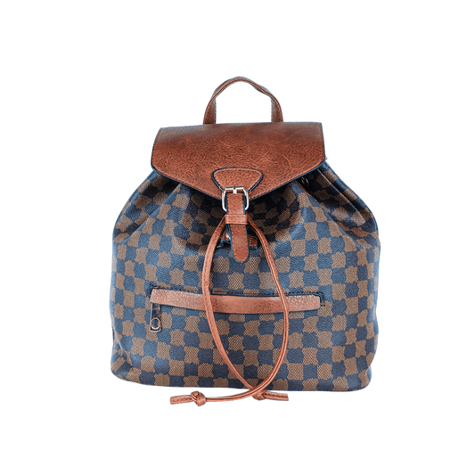Ladies leather Bucket backpack with adjustable shoulder strap - MS-3113