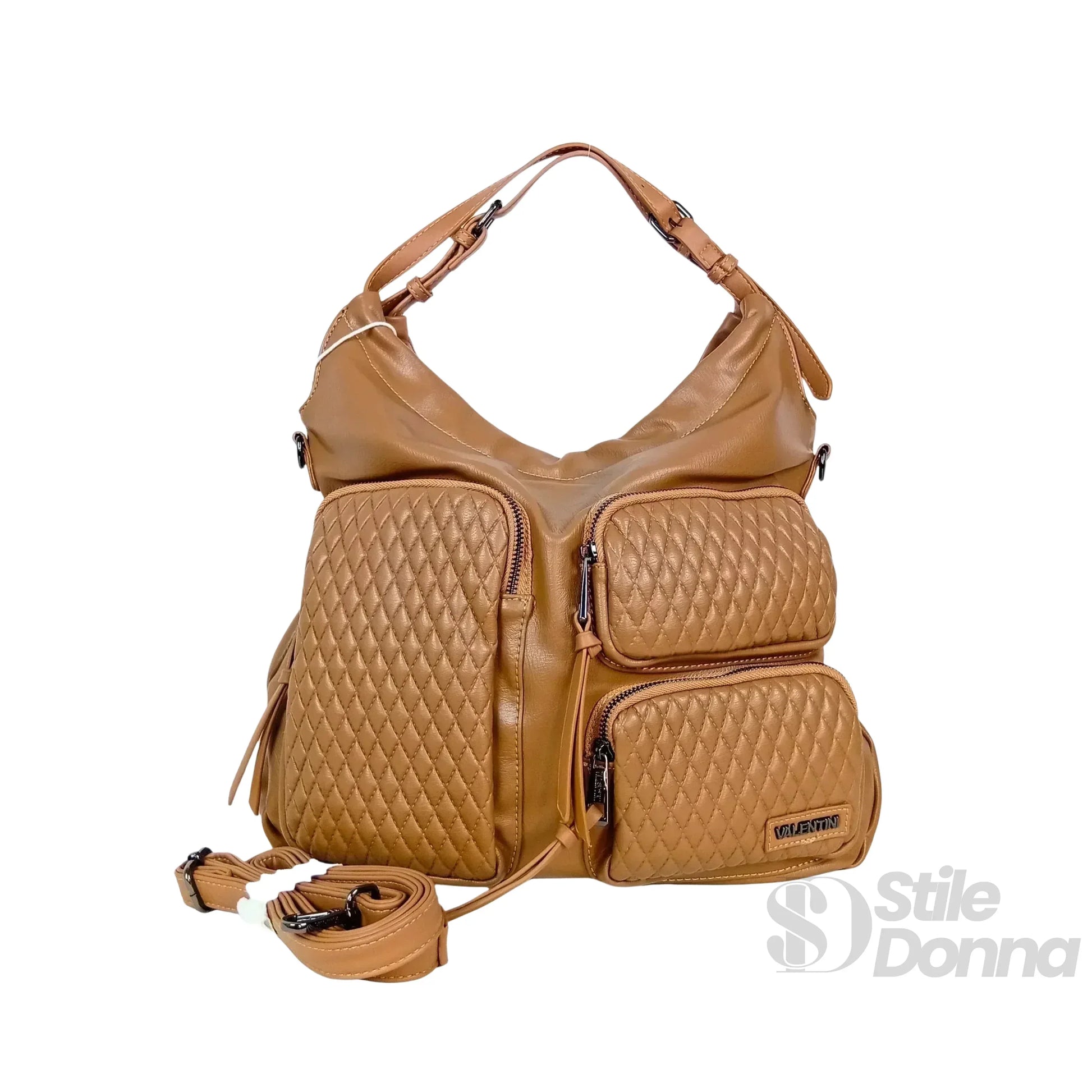 Valentini borsa hobo ecopelle marrone – dettaglio manico