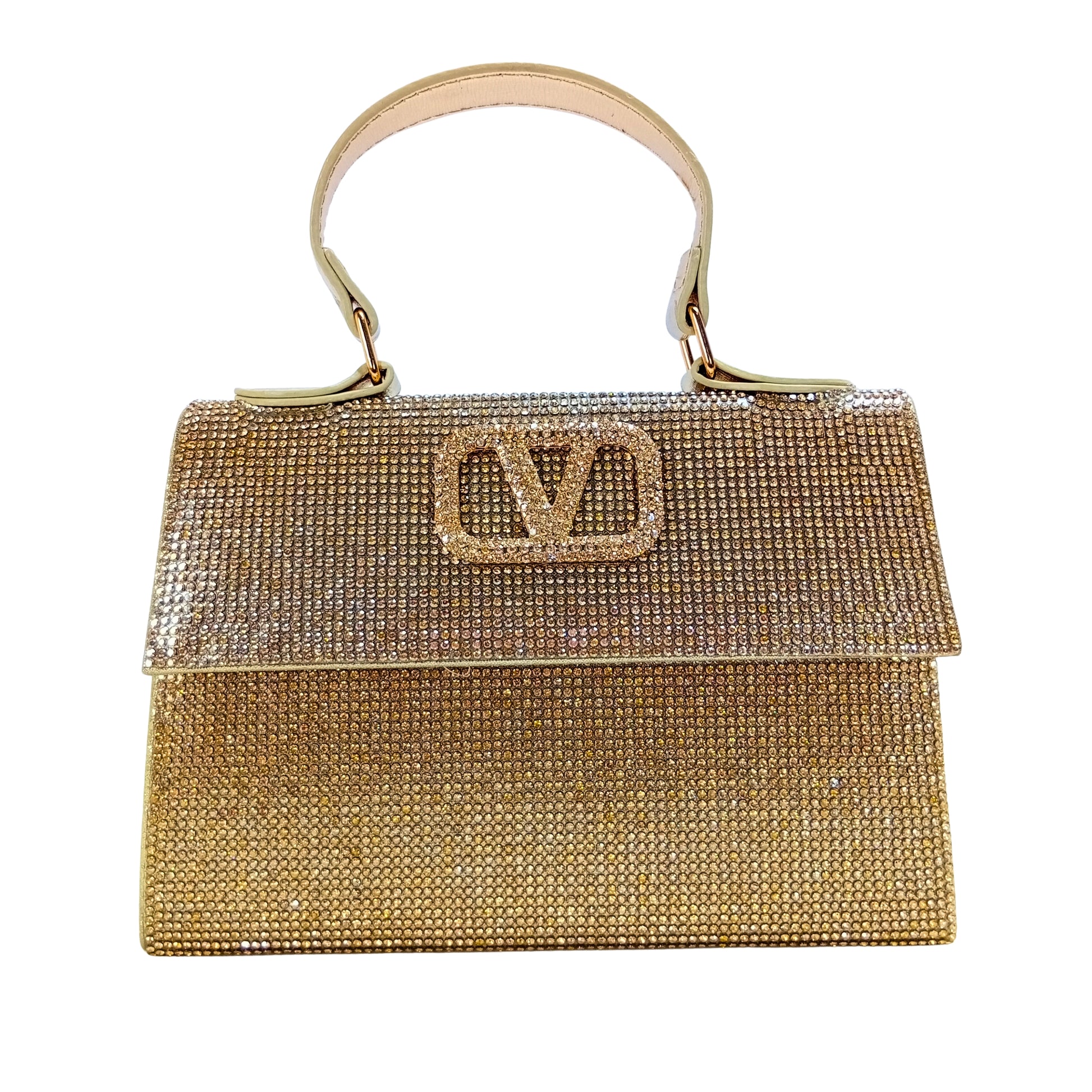 Valentini Rhinestone Clutch Bag - Stile Donna Bags