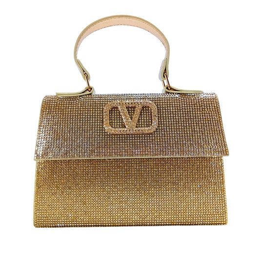 Valentini Rhinestone Clutch Bag - Stile Donna Bags
