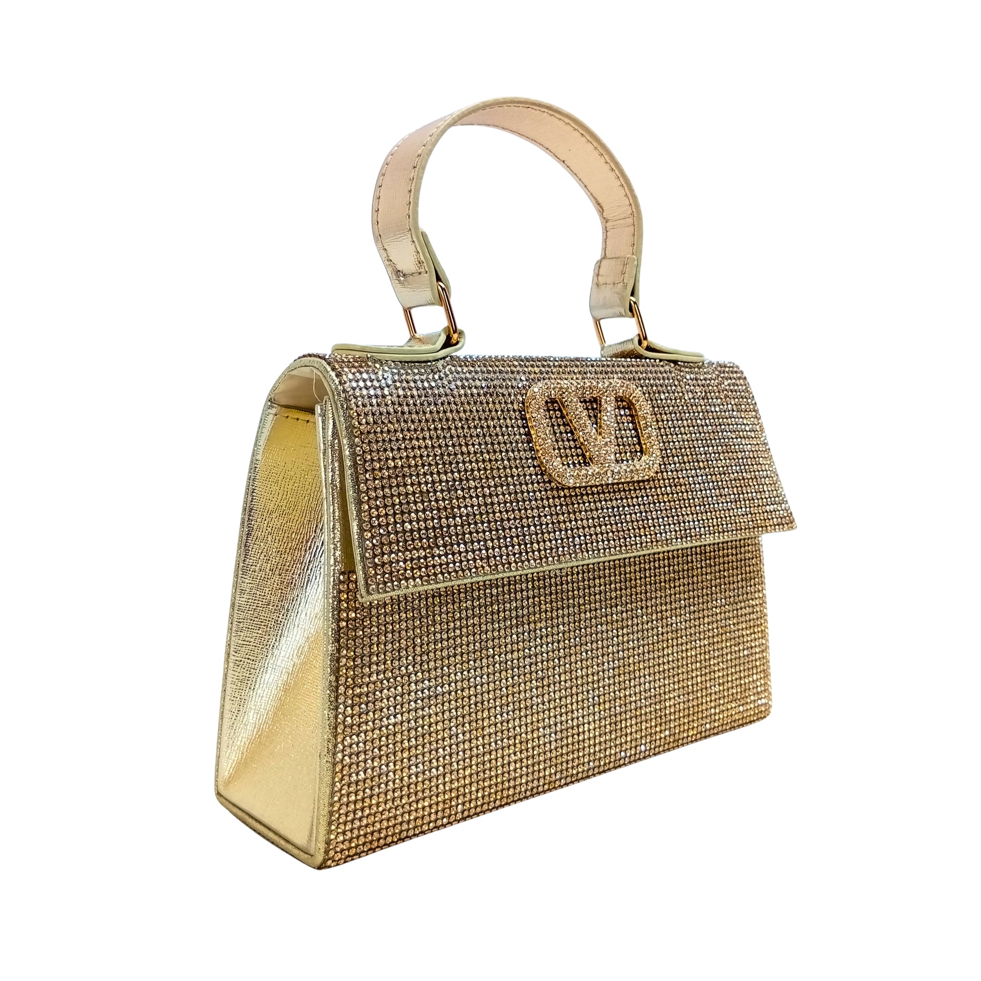 Valentini Rhinestone Clutch Bag - Stile Donna Bags