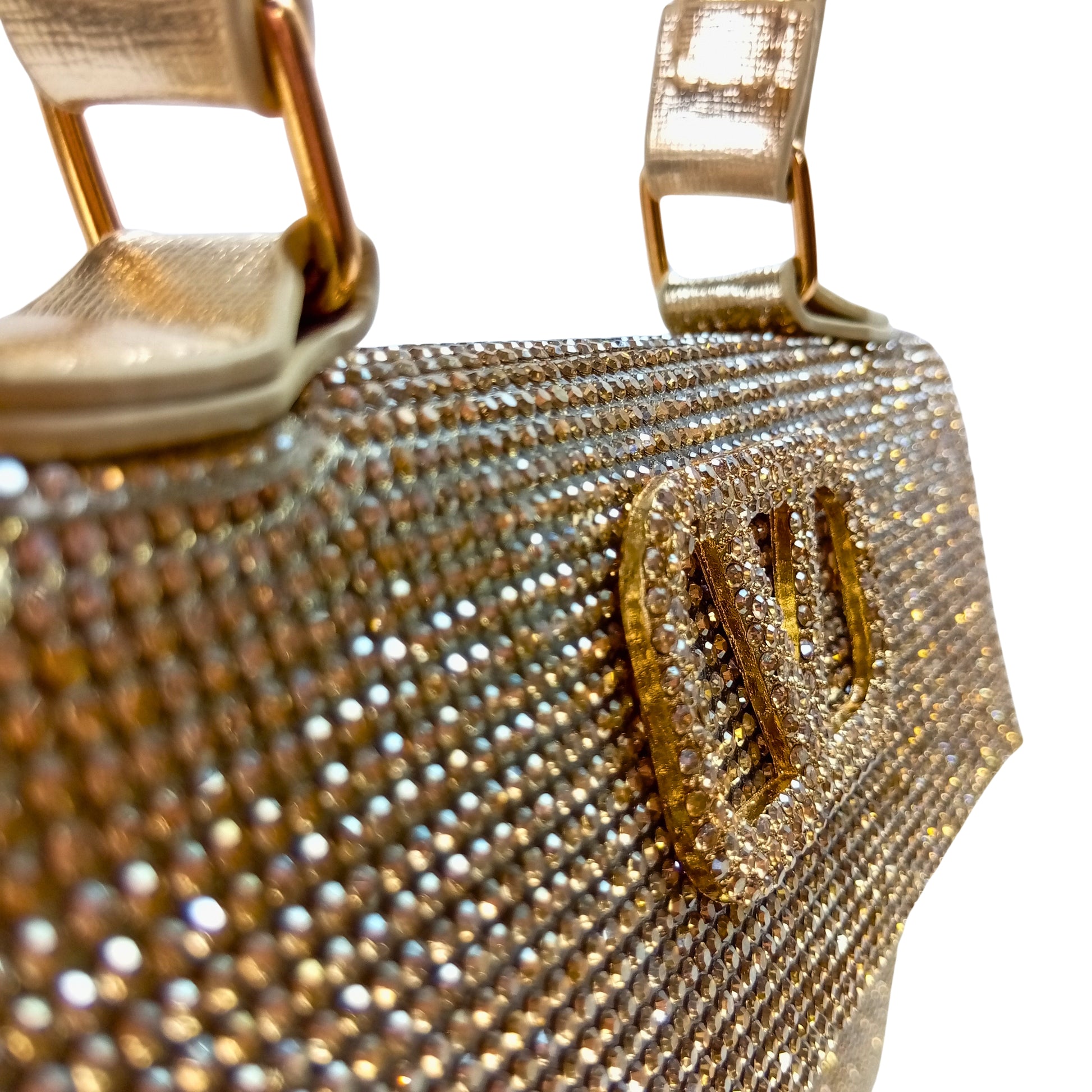 Valentini Rhinestone Clutch Bag - Stile Donna Bags