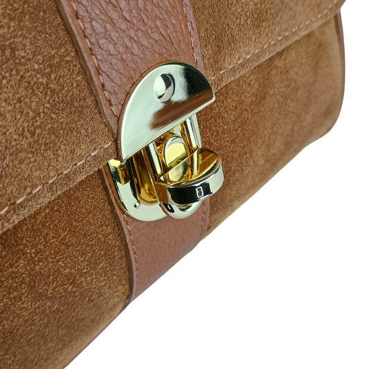 Venezia Suede Leather Bag MS-9569 - Stile Donna Bags