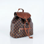 Zaino in Ecopelle Marrone con Tracolla Regolabile - Stile Donna Bags
