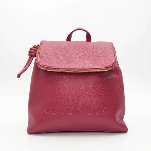 Coconuda Zaino Rosso In PU Con Spallacci Regolabili Chius… | Vista frontale | ecopelle | Rosso