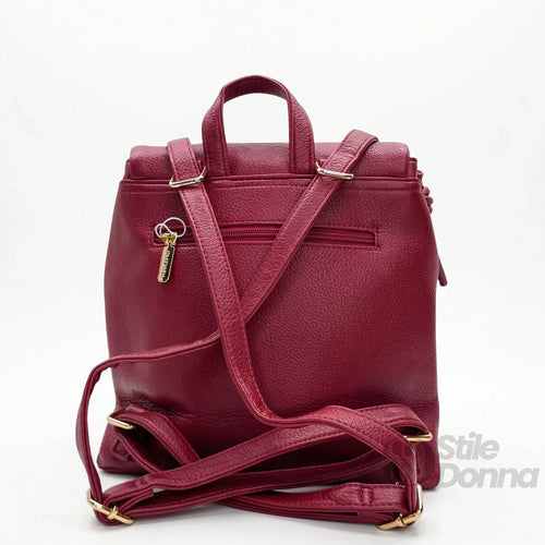 Coconuda Zaino Rosso In PU Con Spallacci Regolabili Chius… | Interno e tasche | ecopelle | Rosso