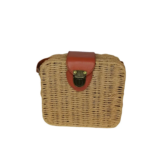Black Woven Box Bag - MS-8958 - Stile Donna Bags