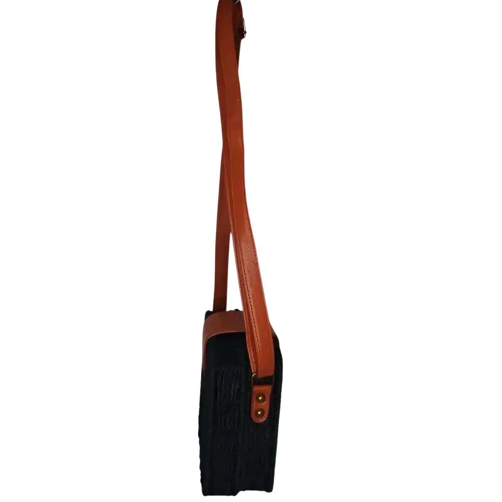Black Woven Box Bag - MS-8958 - Stile Donna Bags