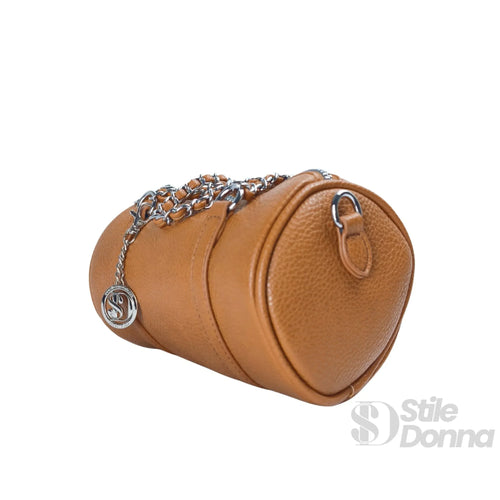 Borsa a Cilindro con Doppio Manico in EcoPelle Resistente… | Insieme con accessori | ecopelle | Marrone
