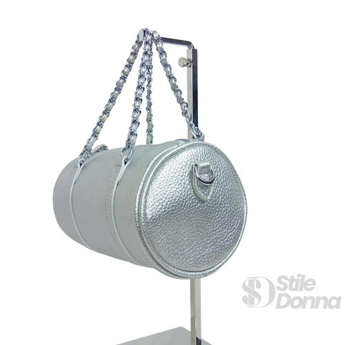 Borsa a Cilindro con Doppio Manico in EcoPelle Resistente… | Vista aggiuntiva 12 | ecopelle | Marrone