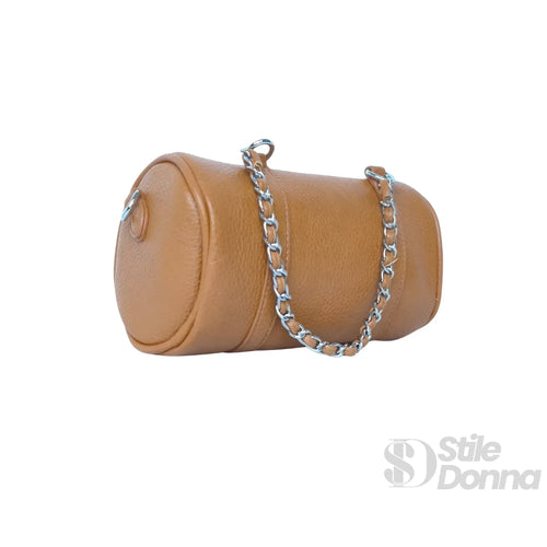 Borsa a Cilindro con Doppio Manico in EcoPelle Resistente… | Dettaglio manico | ecopelle | Marrone