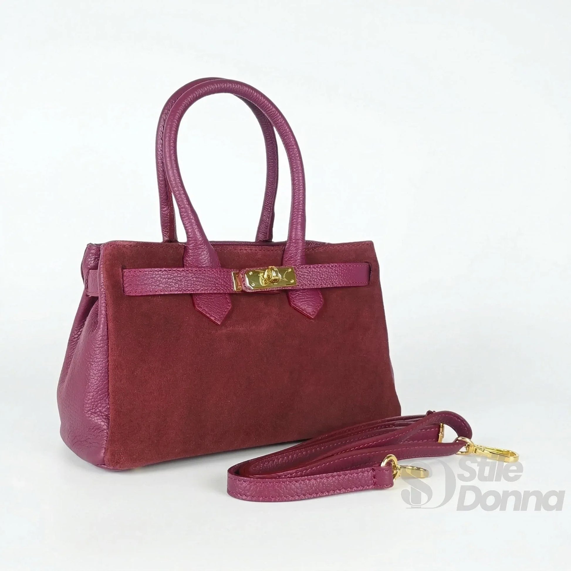 borsa-a-mano-in-vera-pelle-scamosciata-bordeaux-the-velinara-suede-728 - Stile Donna Bags