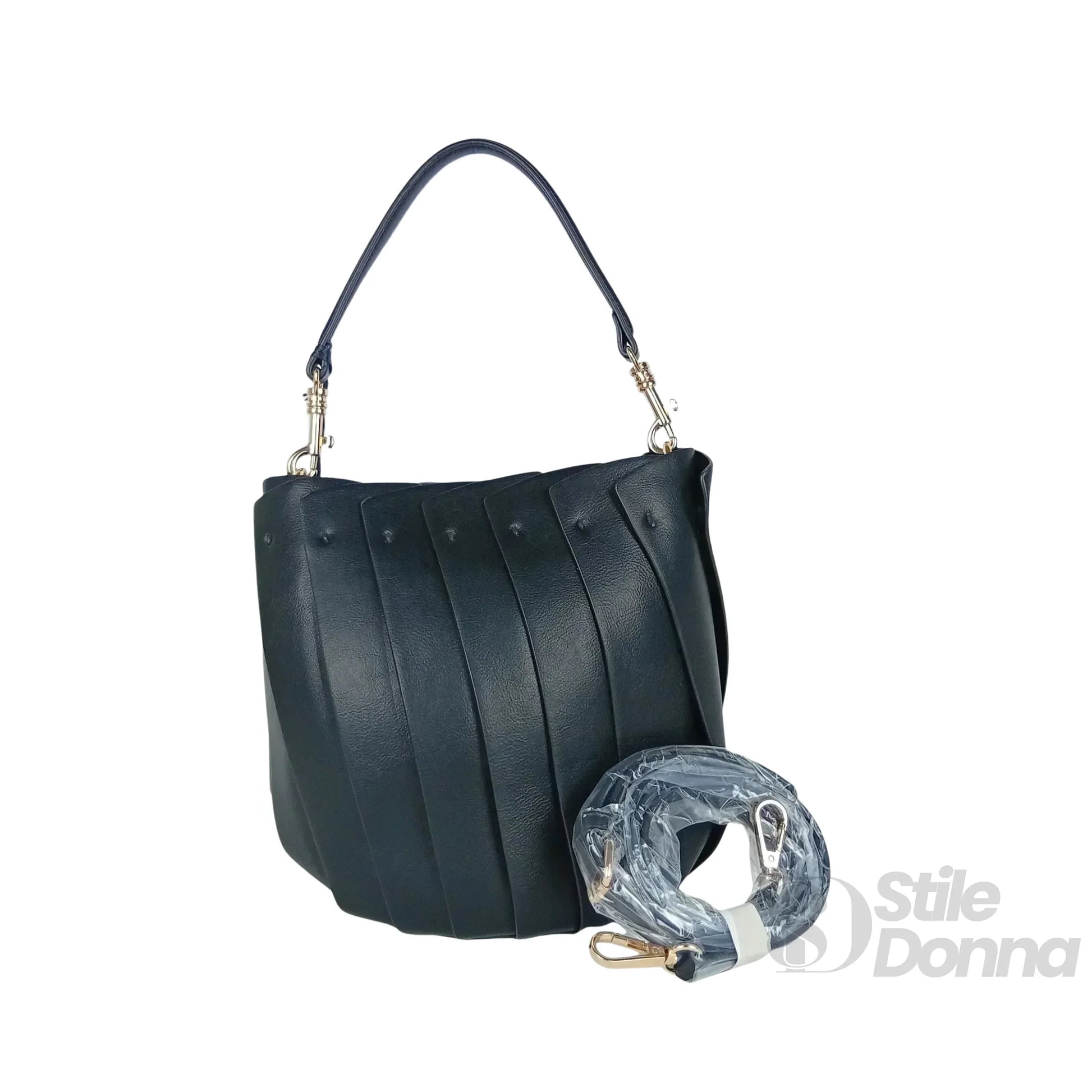 Bloom Borsa A Secchiello Bucket Tote In Pelle PU Con Fini… | Vista posteriore | ecopelle