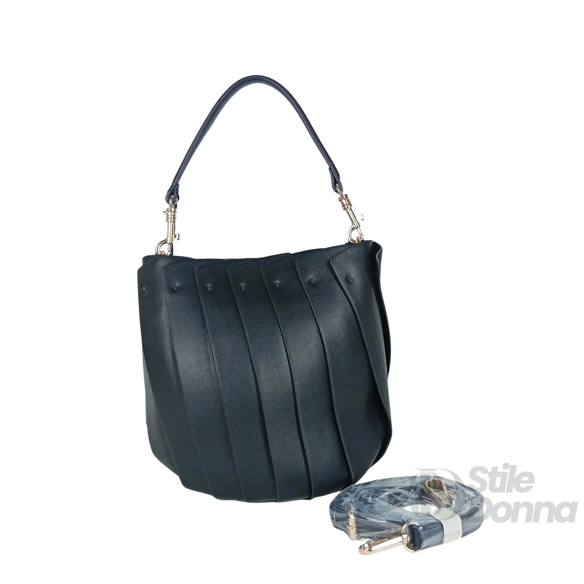 Bloom Borsa A Secchiello Bucket Tote In Pelle PU Con Fini… | Interno e tasche | ecopelle