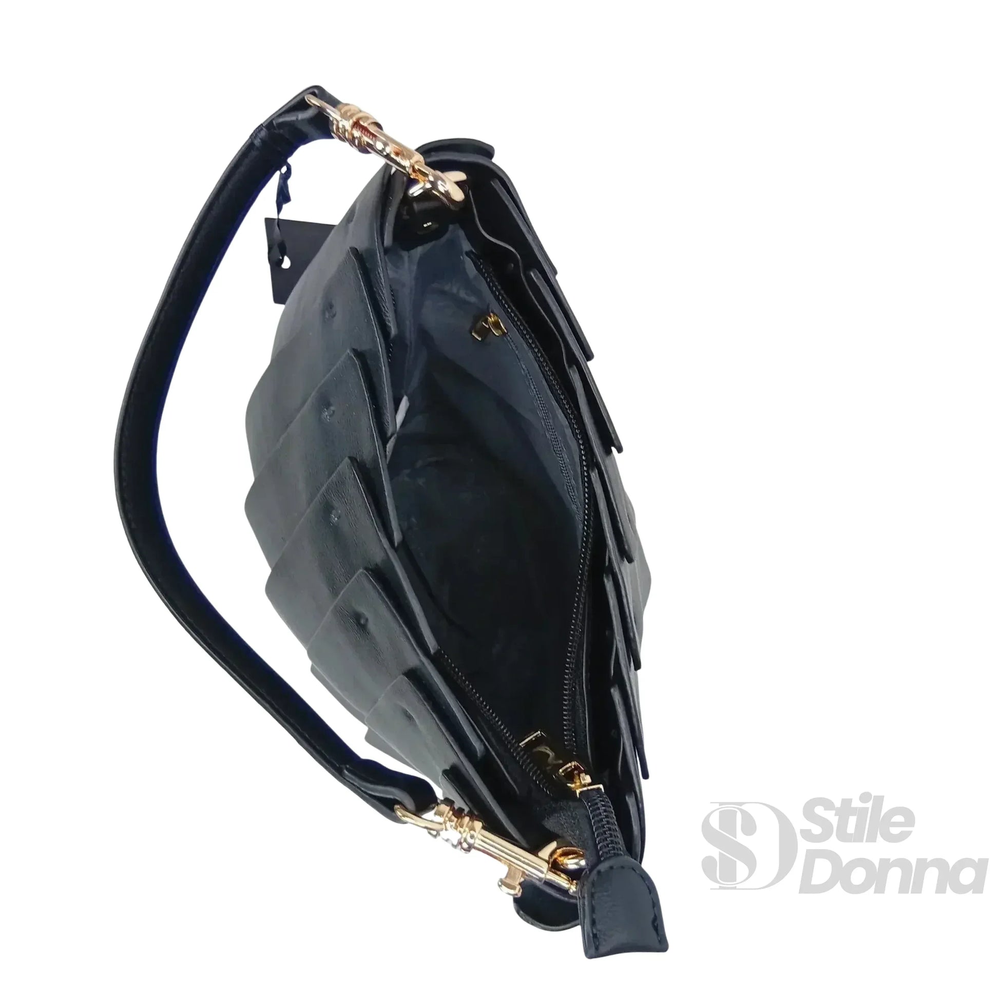 Bloom Borsa A Secchiello Bucket Tote In Pelle PU Con Fini… | Prospettiva indossata | ecopelle