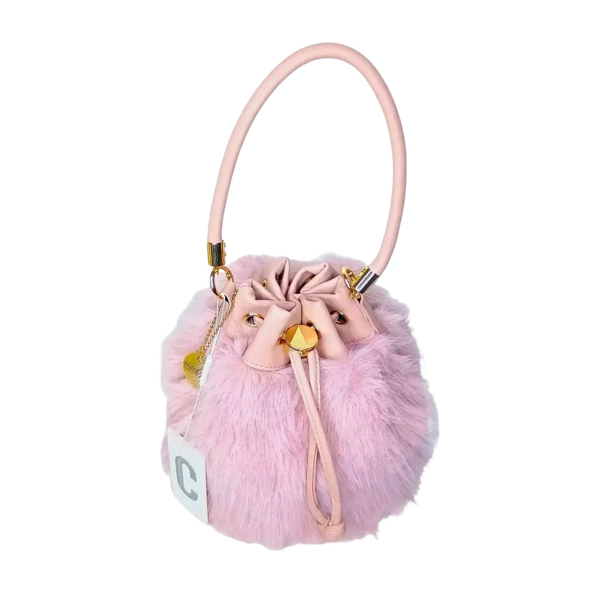 borsa-a-secchiello-in-pelliccia-sintetica-coconuda-ms-1519-tracolla-206 - Stile Donna Bags