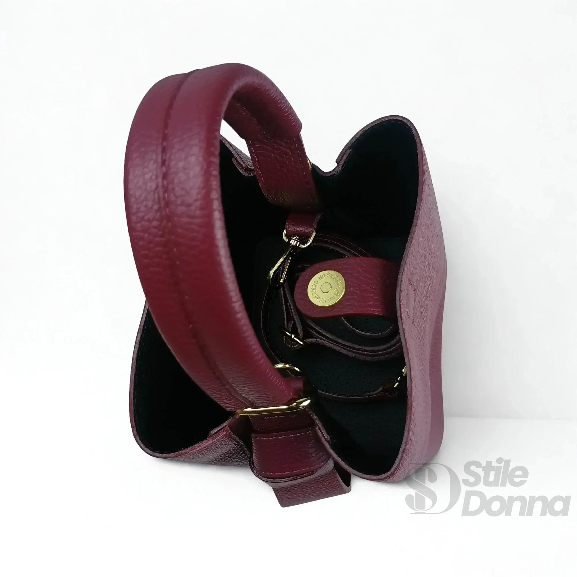 Borsa Secchiello Vera Pelle Quotidiana | Vista aggiuntiva 21 | vera pelle | Rosa