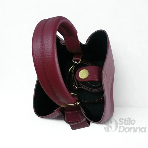 Borsa Secchiello Vera Pelle Quotidiana | Vista aggiuntiva 21 | vera pelle | Rosa