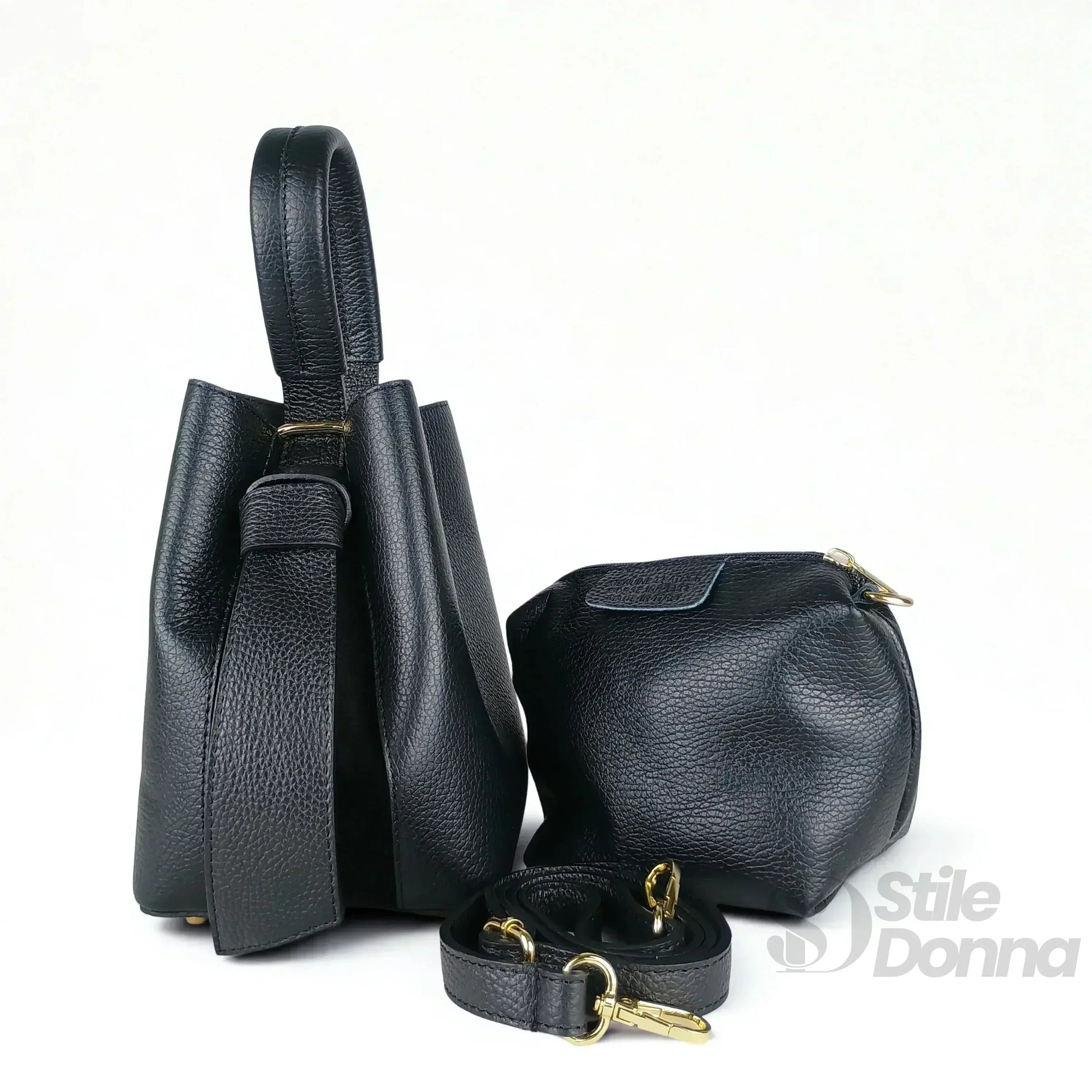 Borsa Secchiello Vera Pelle Quotidiana | Vista aggiuntiva 16 | vera pelle | Rosa