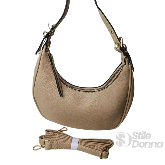 borsa-a-spalla-hobo-in-pelle-beige-tracolla-978 - Stile Donna Bags