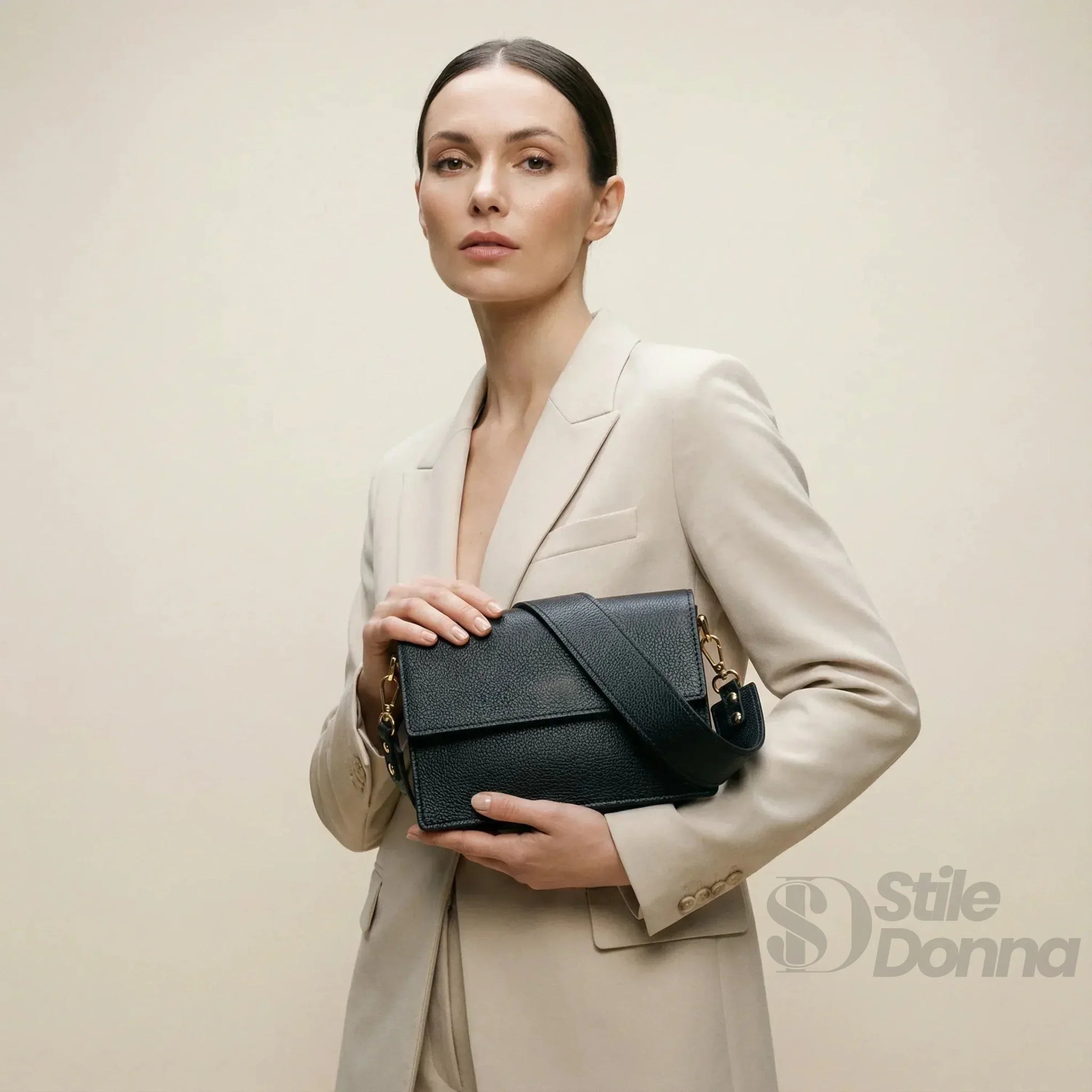 borsa-a-tracolla-donna-luxe-crossbody-in-vera-pelle-870 - Stile Donna Bags