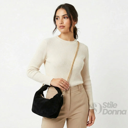 borsa-a-tracolla-hobo-in-pelle-scamosciata-velluto-792 - Stile Donna Bags