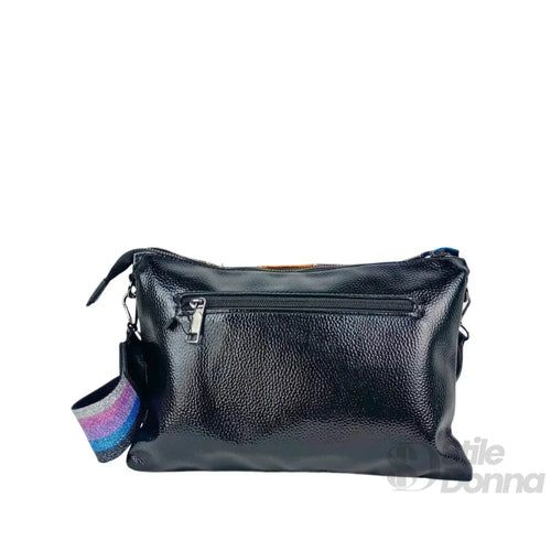 Borsa A Tracolla In Ecopelle Arcobaleno Metallizzata Stil… | Dettaglio esterno | ecopelle