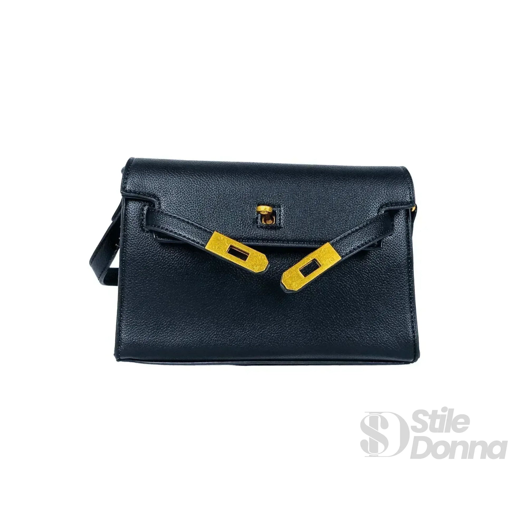 Enrico Coveri Borsa A Tracolla In Ecopelle Con Cerniera C… | Interno e tasche | ecopelle | Nero