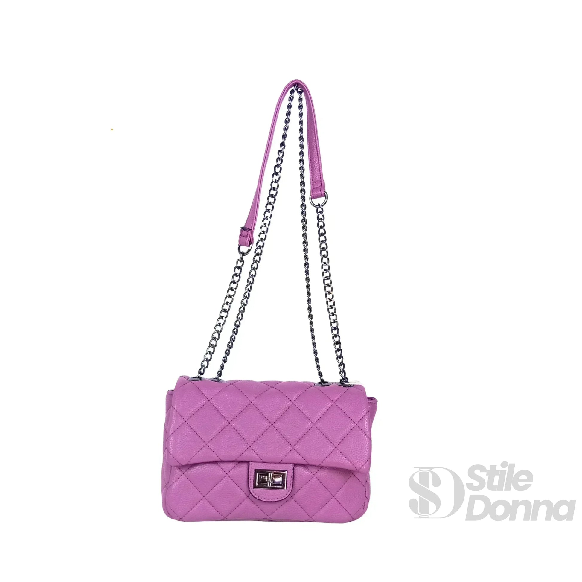 borsa-a-tracolla-in-pelle-pu-ms-5777-trapuntata-370 - Stile Donna Bags