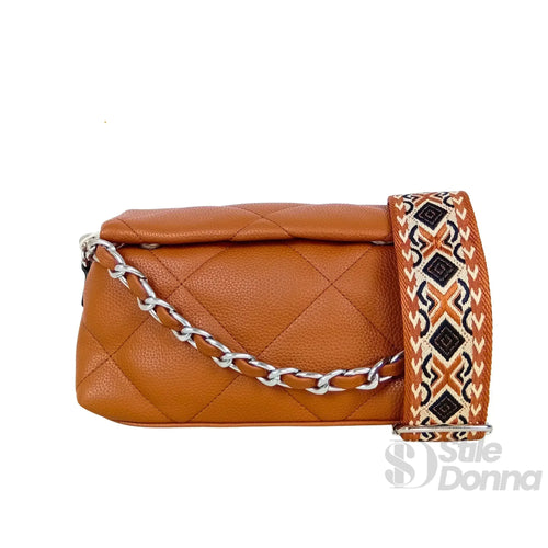 Borsa a Tracolla Portatile in Pelle PU | Prospettiva indossata | ecopelle | Nero