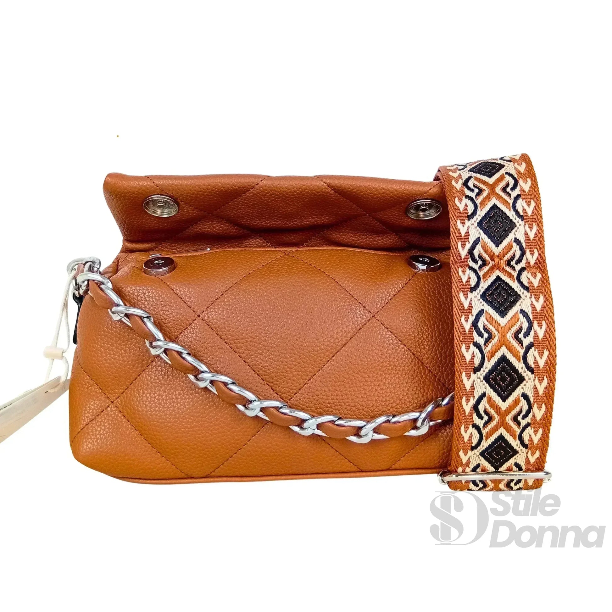 Borsa a Tracolla Portatile in Pelle PU | Dettaglio esterno | ecopelle | Nero