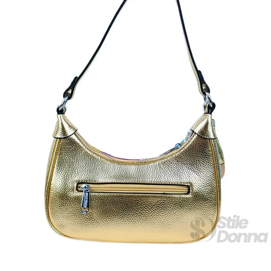 borsa-a-tracolla-righe-rainbow-metallic-mano-hobo-pelle-617 - Stile Donna Bags