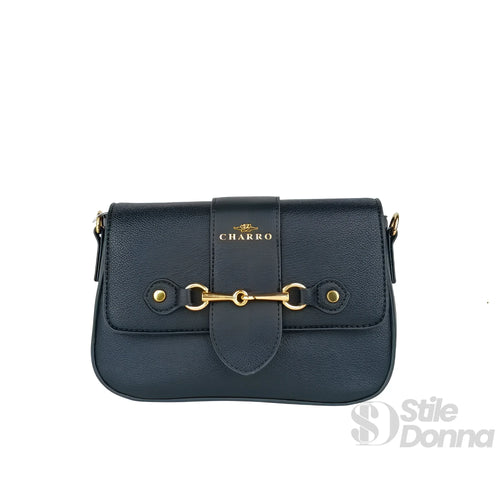 Borsa Charro in Pelle Crossbody da Donna | Dettaglio esterno | ecopelle | Nero