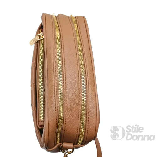 Borsa A Tracolla Coconuda in Pelle Marrone | Interno e tasche | ecopelle | Marrone