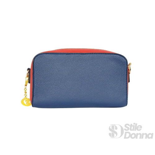 Borsa A Tracolla Donna Ecopelle Tricolore | Close-up chiusura | ecopelle