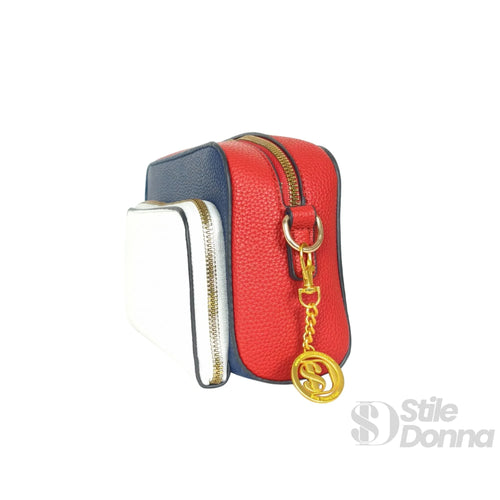 Borsa A Tracolla Donna Ecopelle Tricolore | Dettaglio esterno | ecopelle