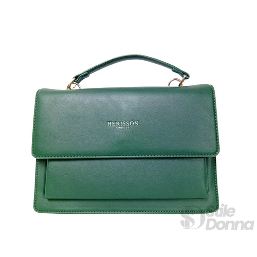 Herisson Firenze Borsa in Pelle Vegana | Dettaglio esterno | ecopelle | Verde