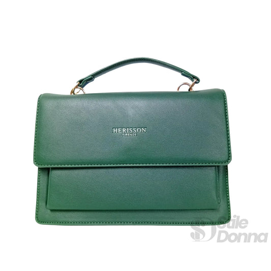 borsa-herisson-firenze-leather-handbag-in-pelle-vegana-a-mano-verde-960 - Stile Donna Bags