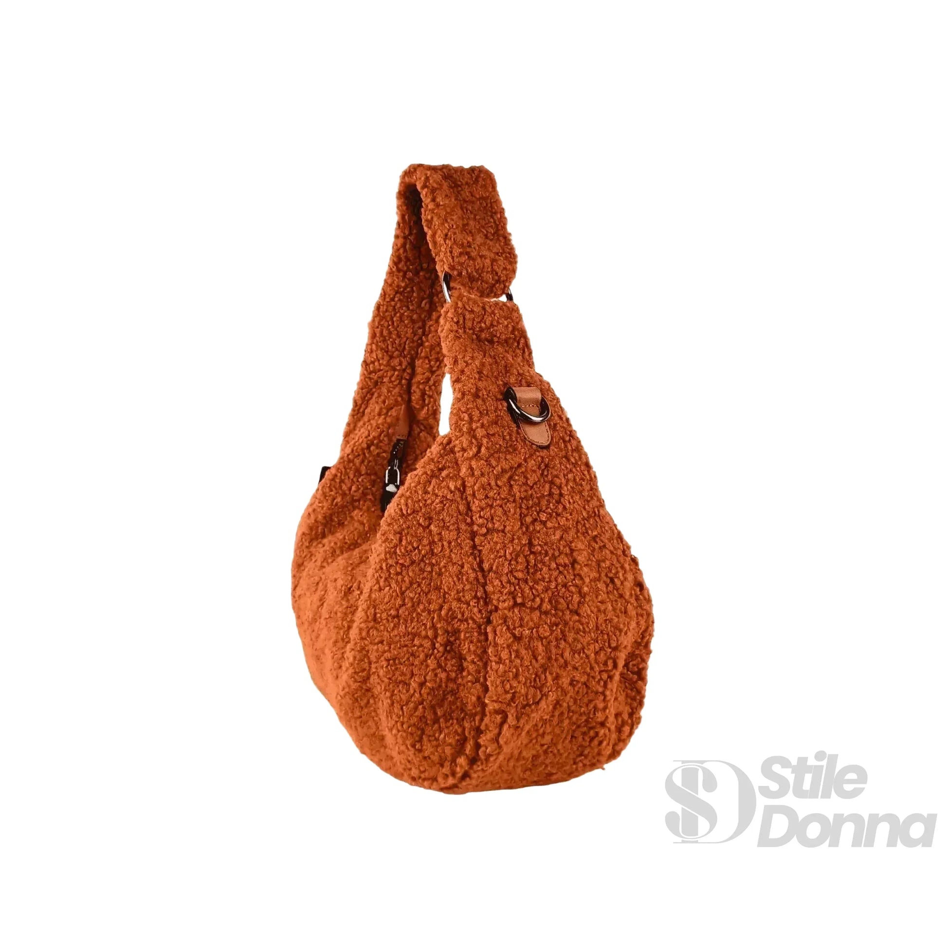 borsa-hobo-in-finta-pelle-di-pecora-ruggine-a-tracolla-stile-150 - Stile Donna Bags