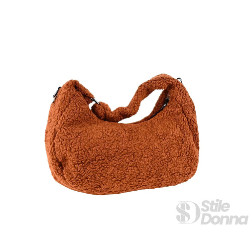 borsa-hobo-in-finta-pelle-di-pecora-ruggine-a-tracolla-stile-575 - Stile Donna Bags