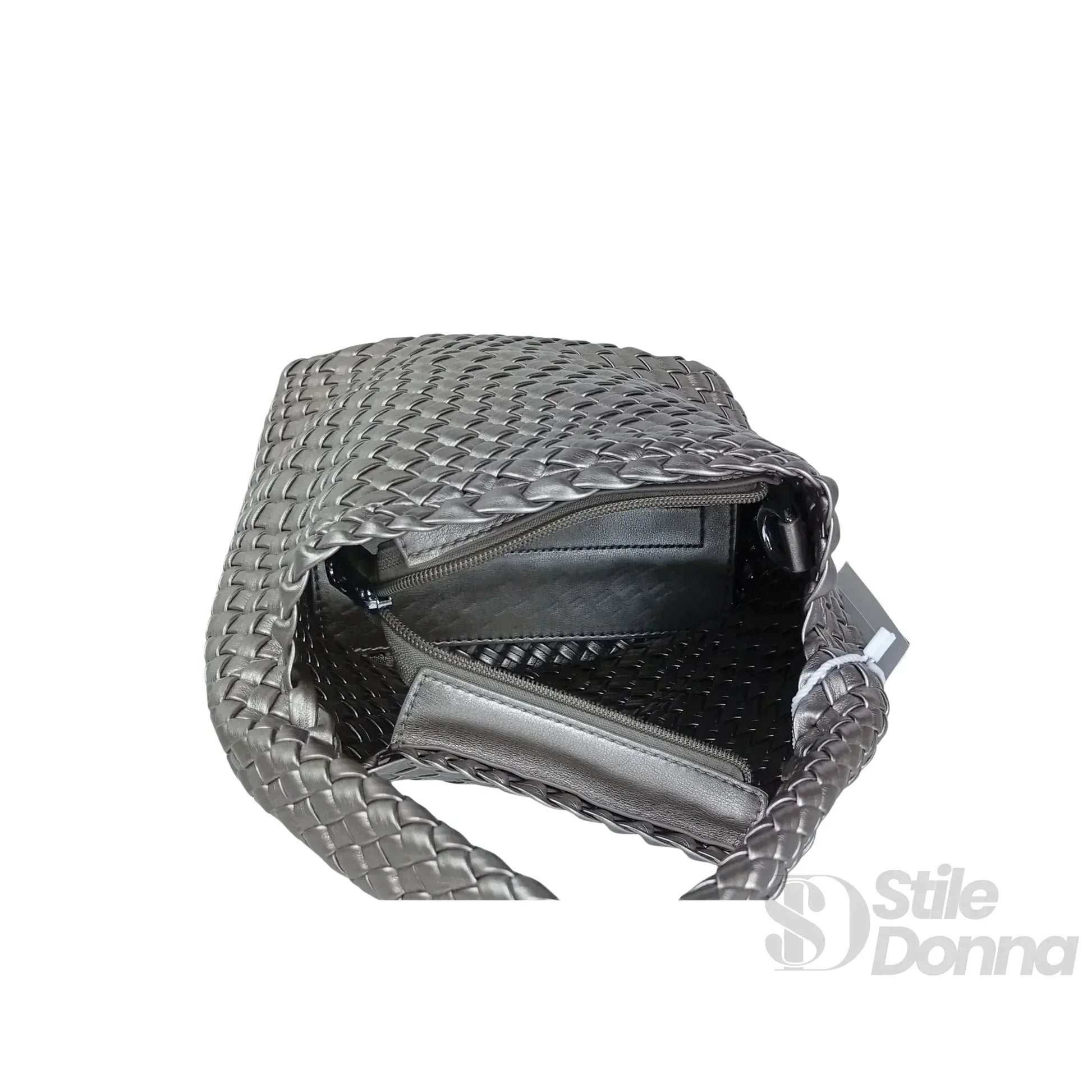 borsa-in-ecopelle-intrecciata-a-mano-pelle-291 - Stile Donna Bags