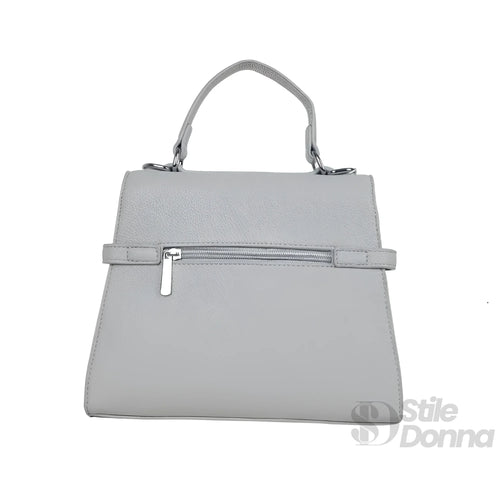 borsa-in-pelle-pu-con-tracolla-rimovibile-ms-1724-a-mano-grigia-954 - Stile Donna Bags
