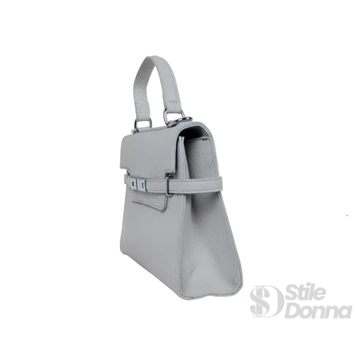 borsa-in-pelle-pu-con-tracolla-rimovibile-ms-1724-a-mano-grigio-870 - Stile Donna Bags