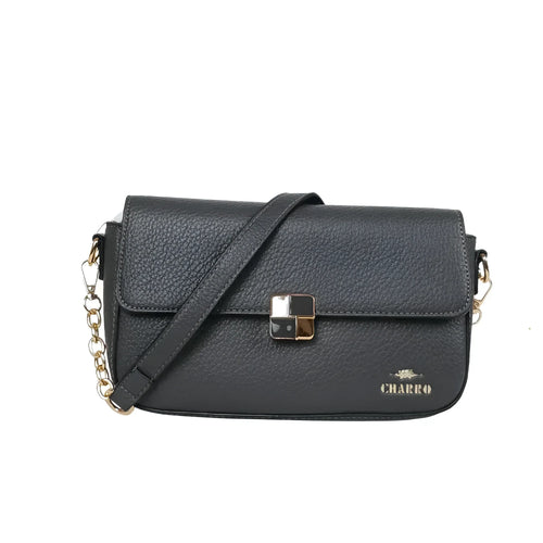 Charro Borsa In Pelle PU Crossbody Con Manico Rimovibile … | Vista frontale | ecopelle | Grigio