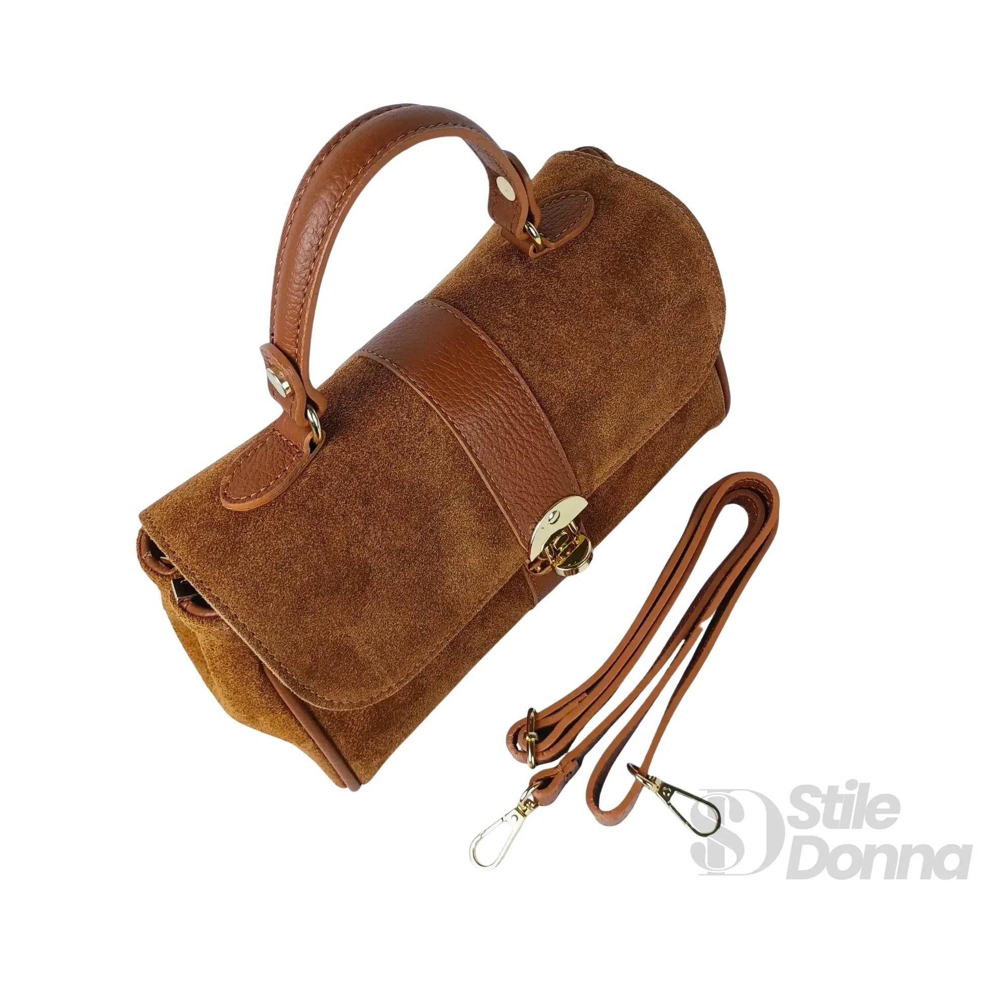 borsa-in-pelle-scamosciata-venezia-a-mano-camoscio-beige-993 - Stile Donna Bags