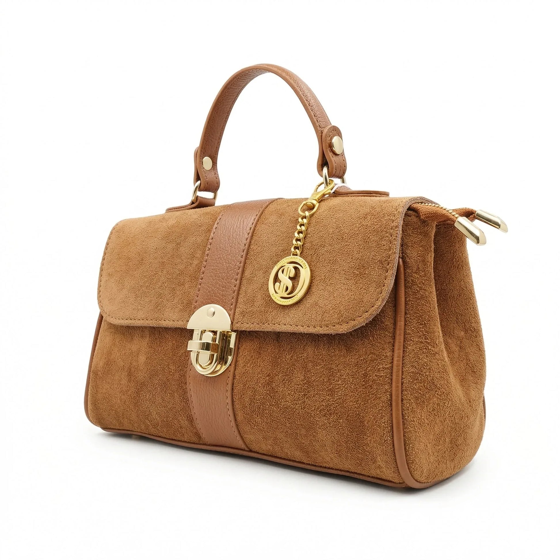 borsa-in-pelle-scamosciata-venezia-a-mano-camoscio-color-740 - Stile Donna Bags
